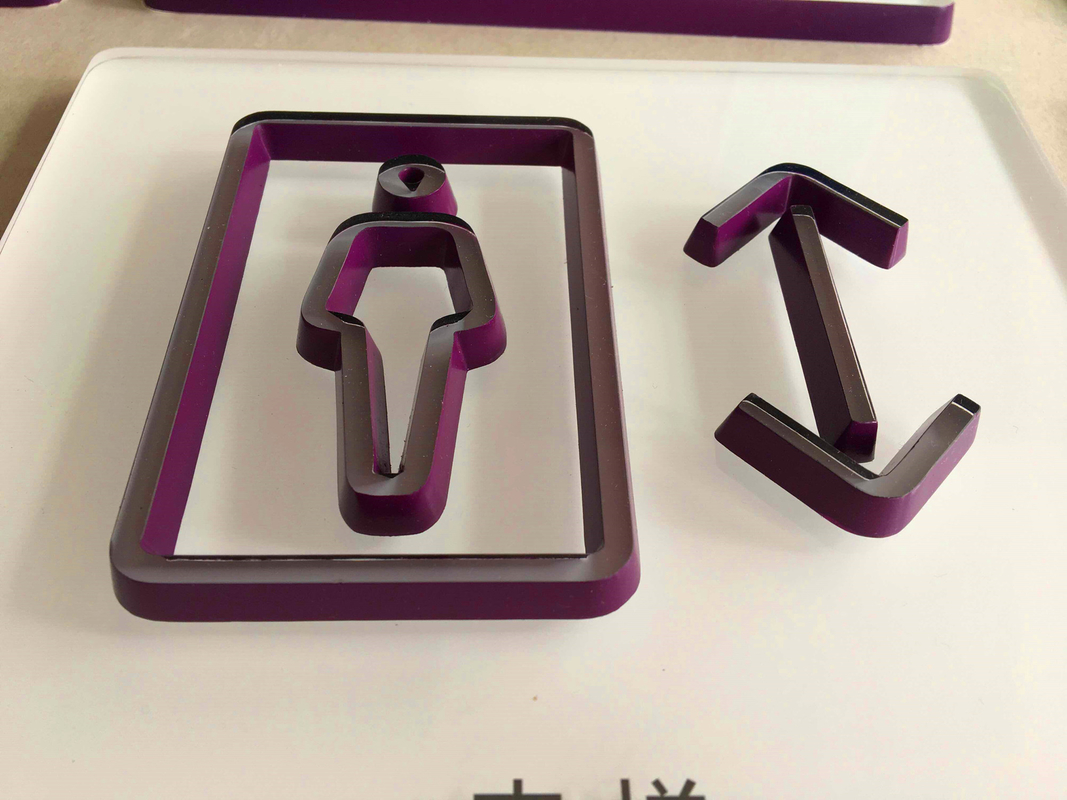 Mall Wayfinding Signage , Acrylic / Stainless Steel Custom Directional Signs