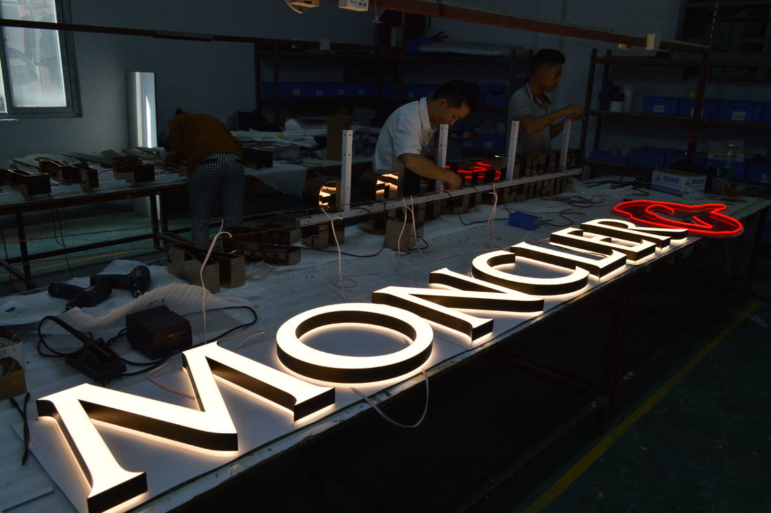 UL Listed 3D LED Letter Signs PVC / Aluminum PANTONE RAL Color