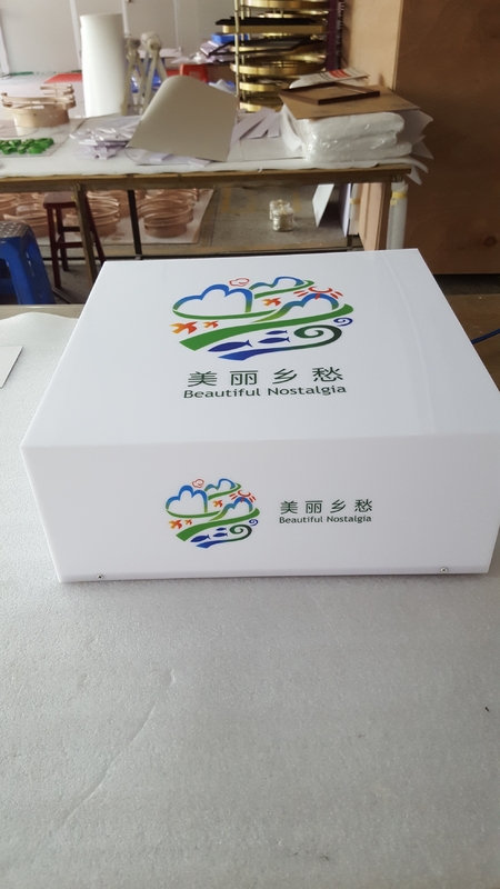6500K Outdoor Acrylic Light Box Signage With UV Printing